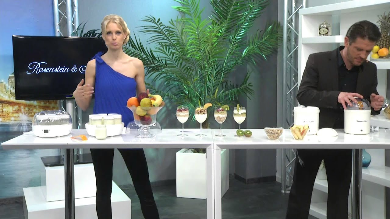 Rosenstein & Söhne Joghurt-Maker für 1 Liter frischen Joghurt @PEARL TV