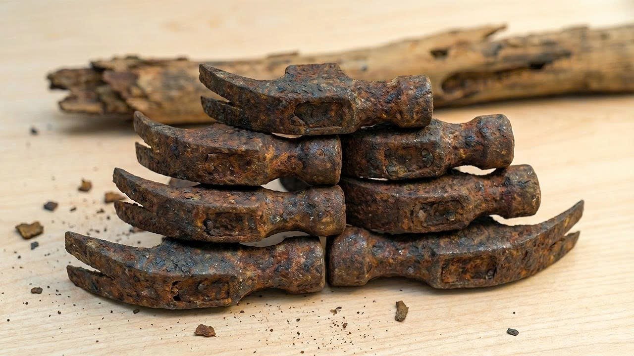 Very Few people know this Genius restoration method for Old Rusty Hammer&hellip; From Trash to Treasure!