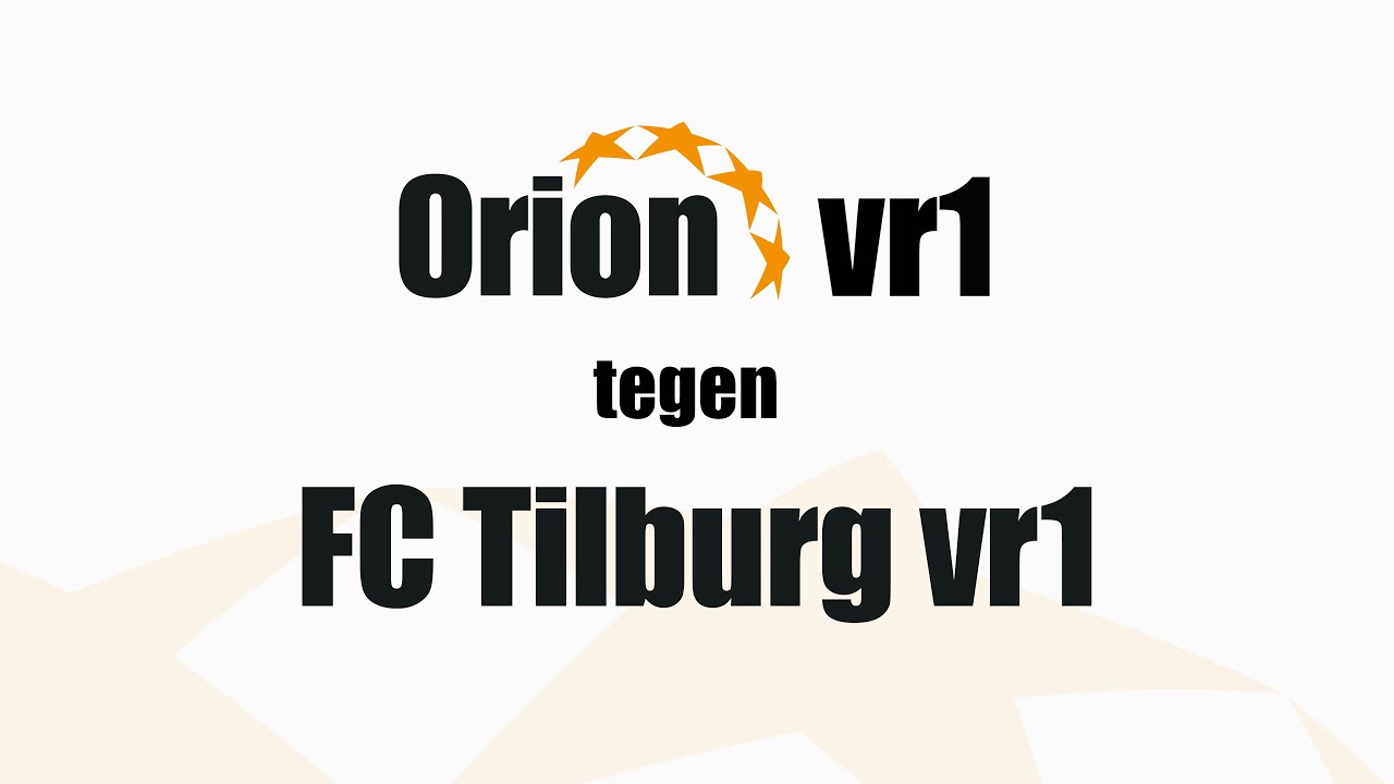Orion vr1 vs FC Tilburg vr1 (09 nov 2025)