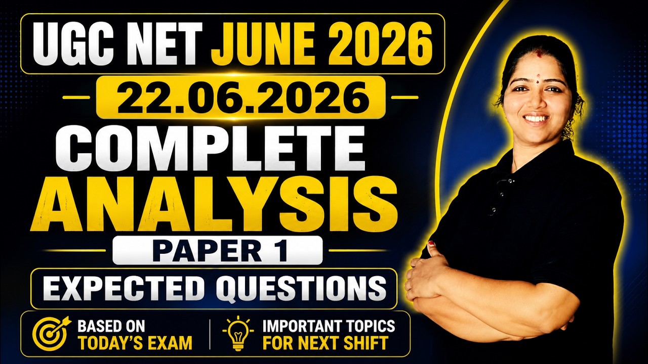 UGC NET June 2026 Paper 1 Complete Analysis - 22.06.2026 | Expected Questions for Next Shift