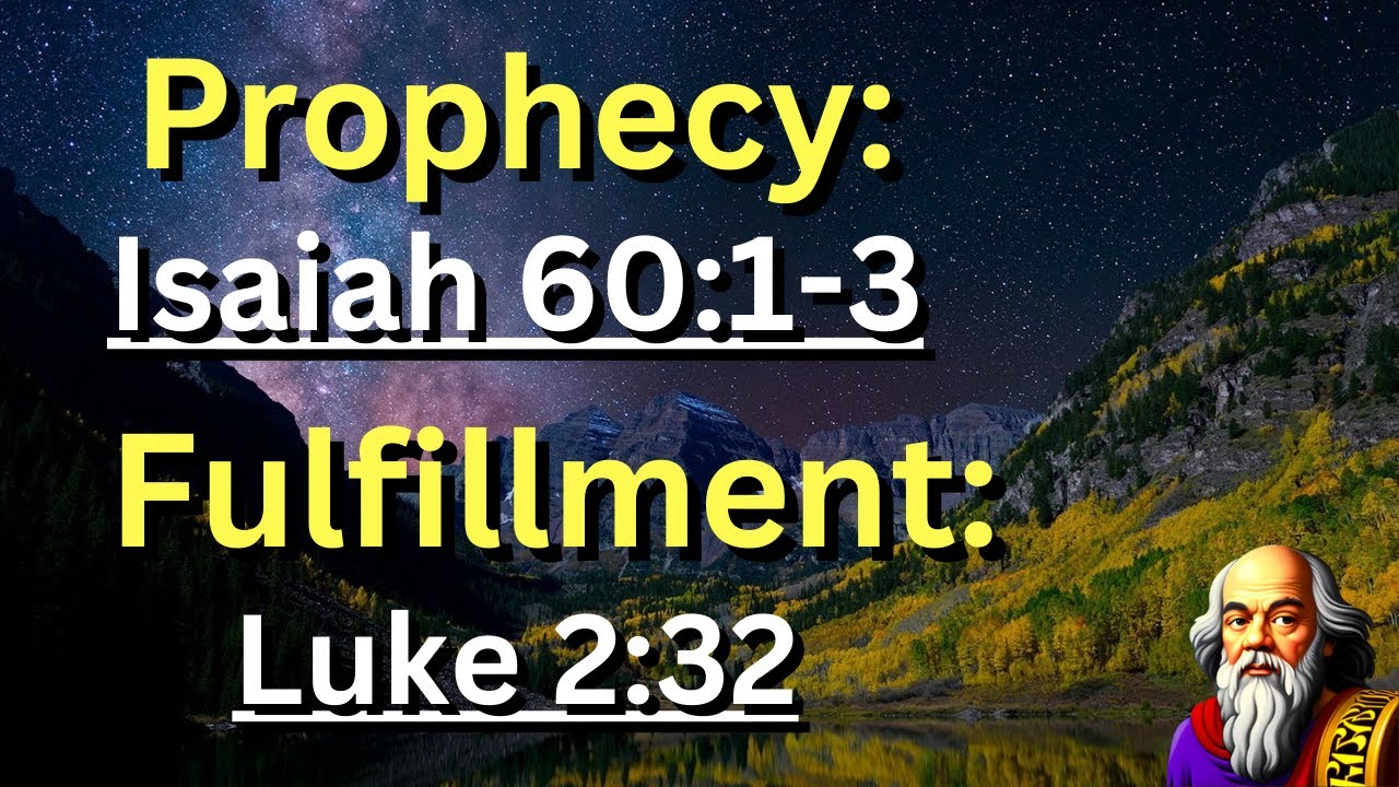 Пророчество: (Исаия 60:1-3) Исполнение: (Луки 2:32) «Народы ходят во свете» ✝️