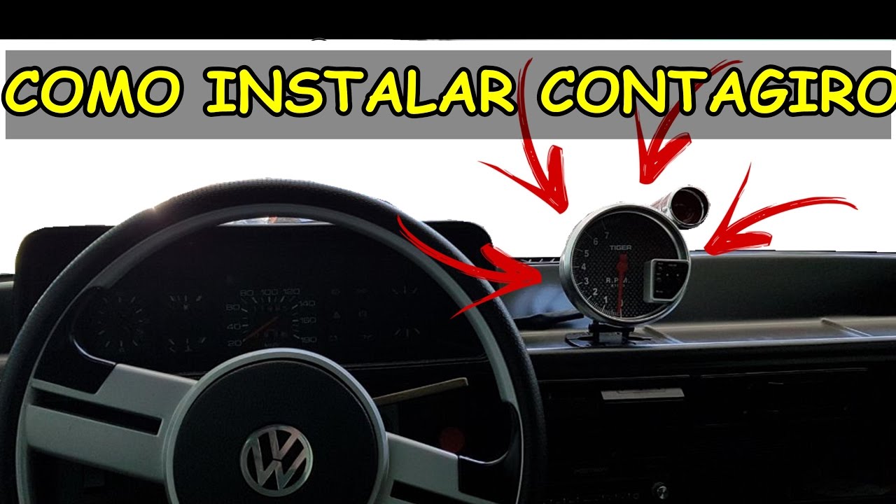 COMO INSTALAR CONTA GIROS COM SHIFT LIGHT GOL QUADRADO