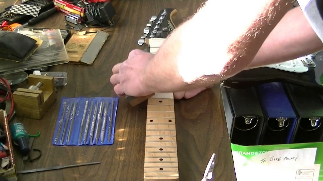 How to repair sharp guitar fret ends with simple tools