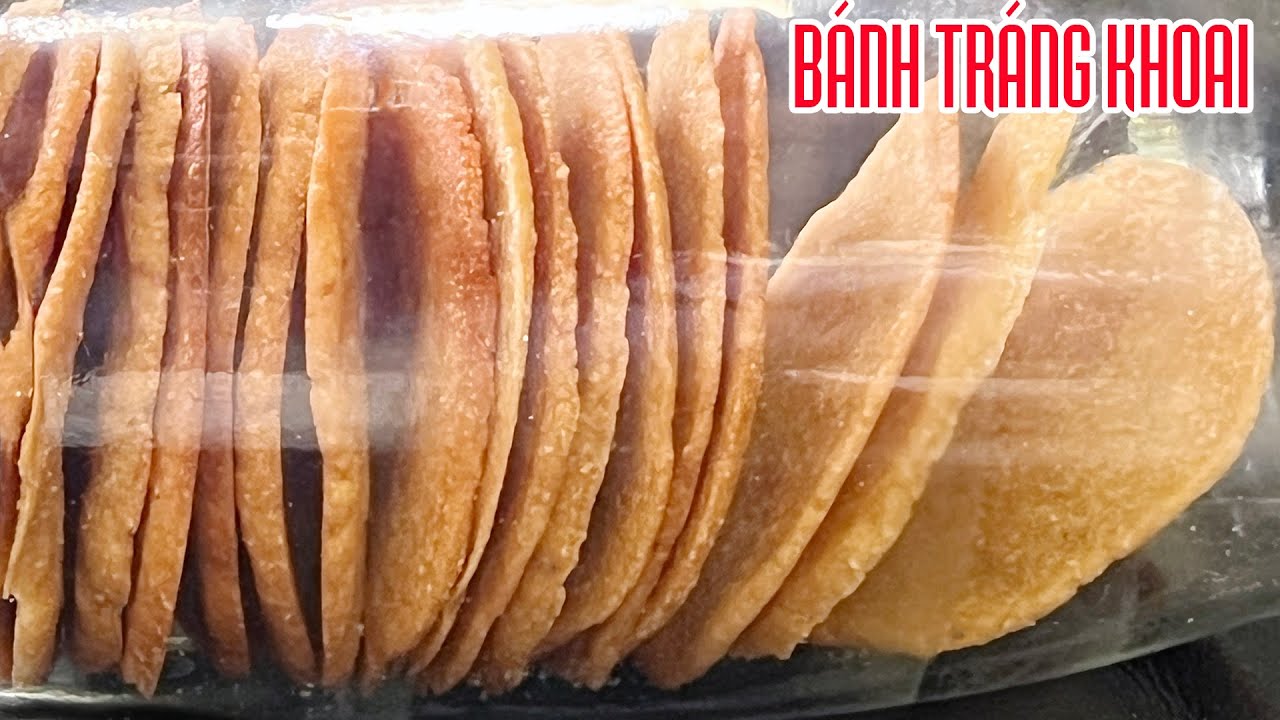 Cách Làm Bánh Tráng Khoai Lang Mini - Sweet Potato Chips