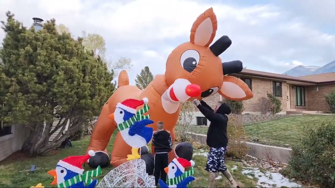 Starting On Our Christmas Yard! (from livestream)