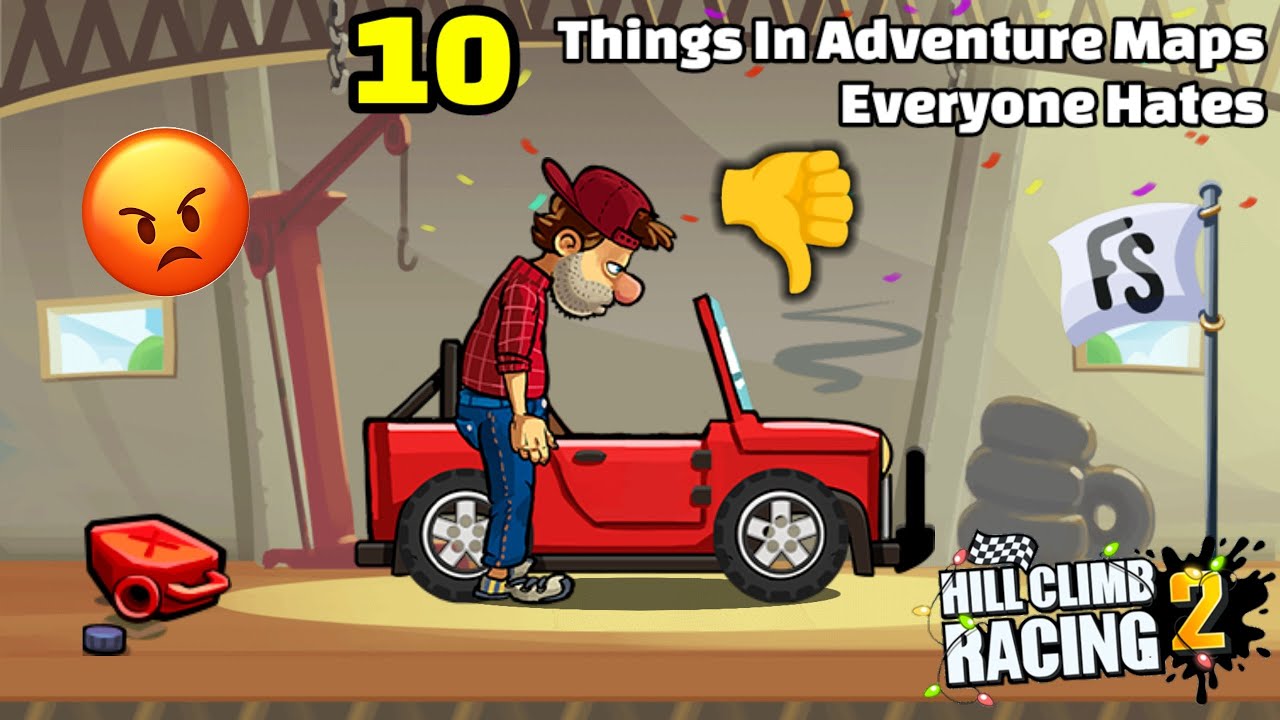 🥲 10 вещей, которые все ненавидят 😡 в Adventure Maps | Hill Climb Racing 2