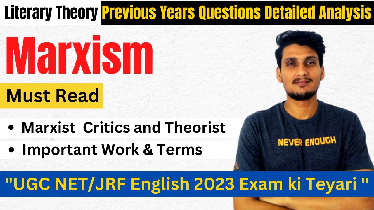 Marxism - Literary Theory | Important MCQs analysis | UGC NET English 2023 Preparation.