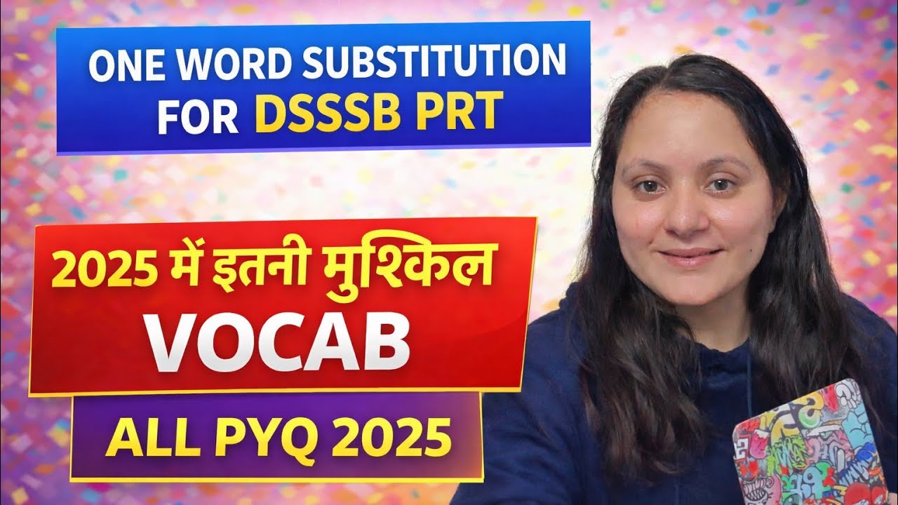 Class 4 || one word substitution ||  All 2025 pyq #vocab