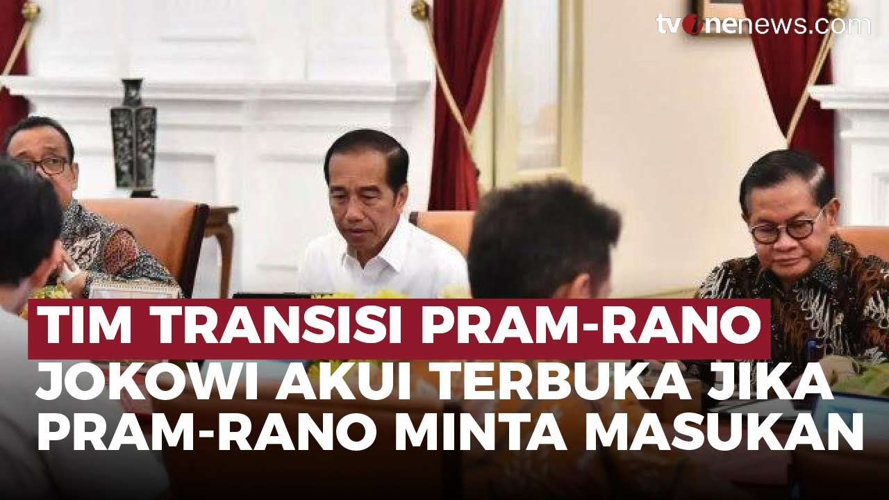Jokowi Respons Tim Transisi Pram-Rano, Akan Minta Masukan ke Eks Gubernur Jakarta | OneNews Update
