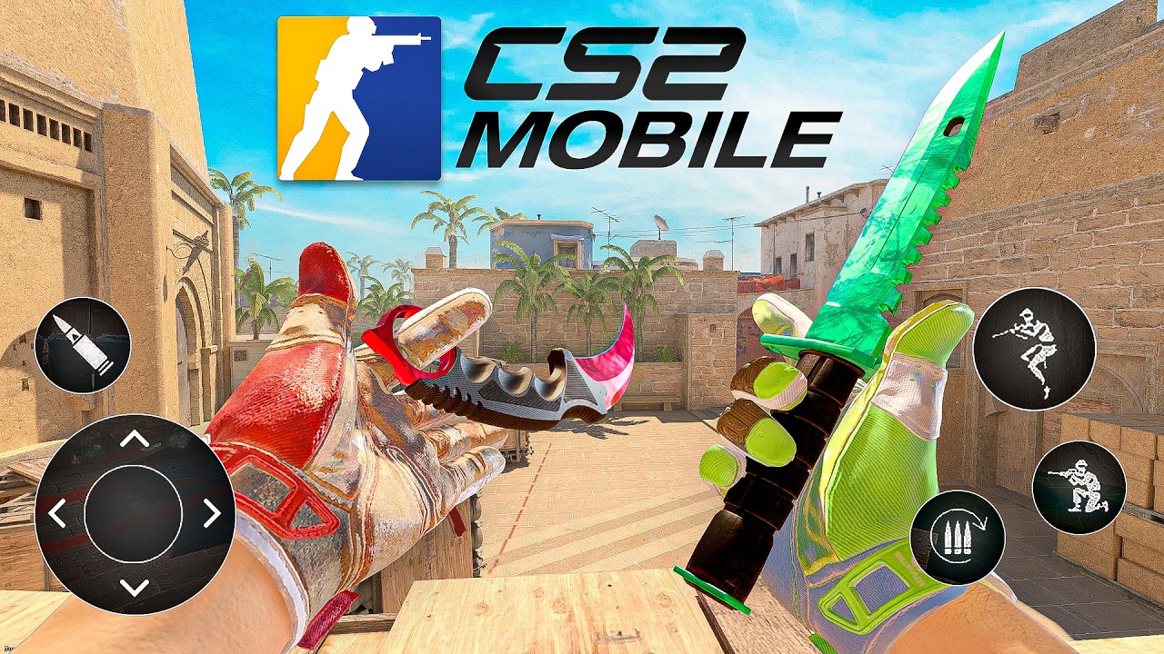 eu consegui... Joguei com FACAS e LUVAS RARAS no CS MOBILE (skins melhores que no CS 2?)