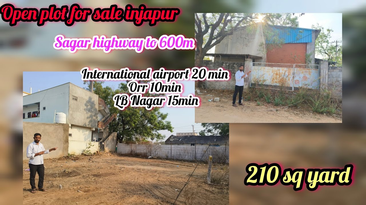 #hyderabad #open plot for sale North face injapur near BN REDDY NAGAR//9989360889