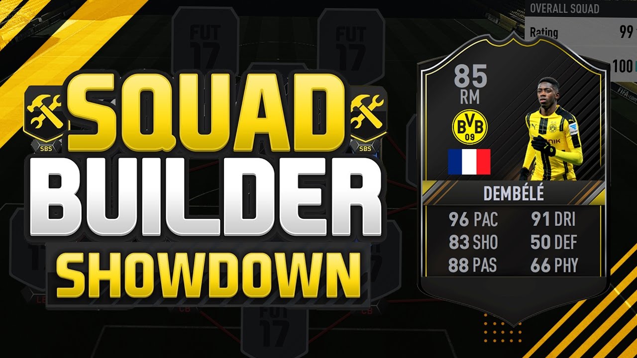 FIFA 17 SQUAD BUILDER SHOWDOWN 🔥🌟 F8TAL DEMBELE CHALLENGE