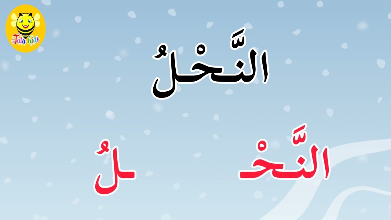 اللام الشمسية-قراءة كلمات مع اللام الشمسية