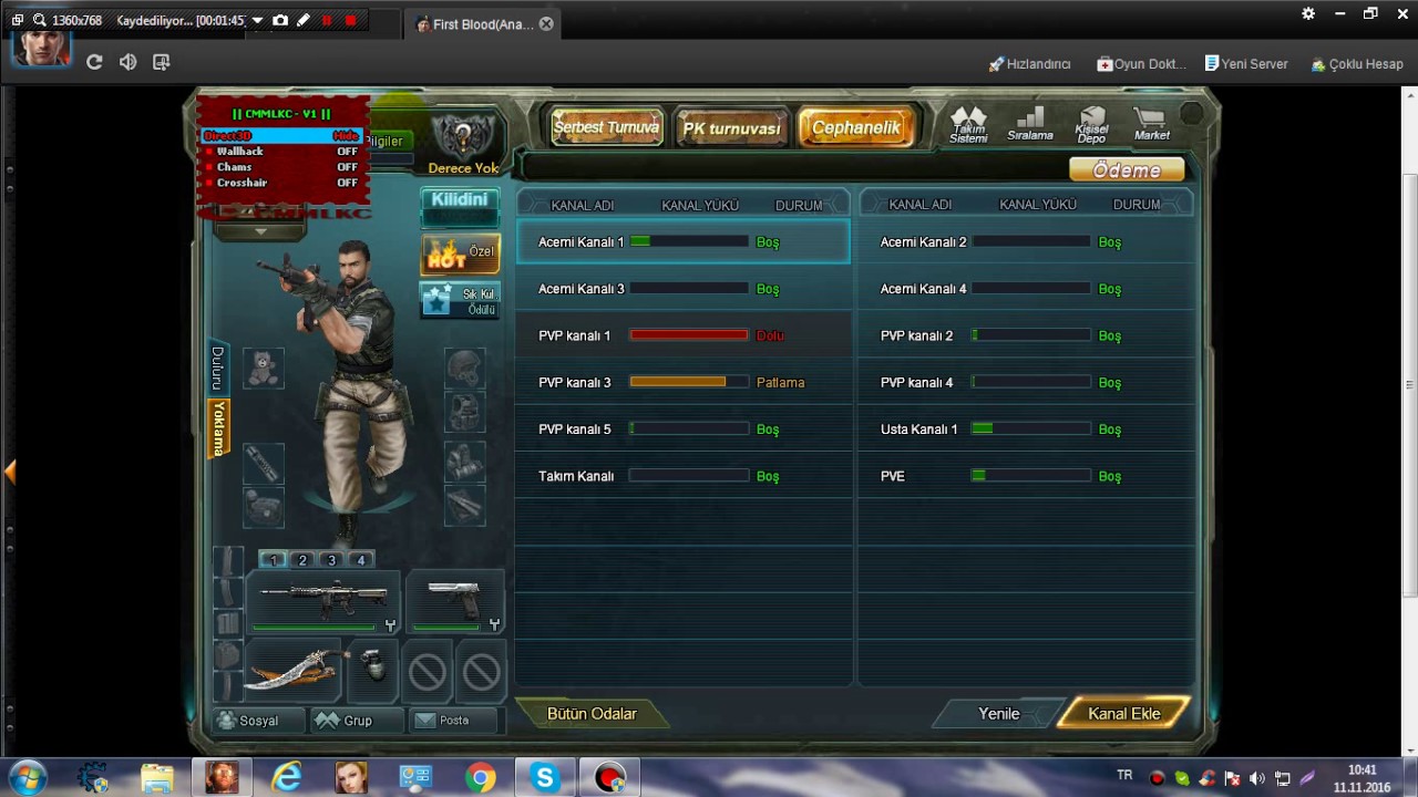 First Blood Wall Hack Yapımı 3 dakikada :)
