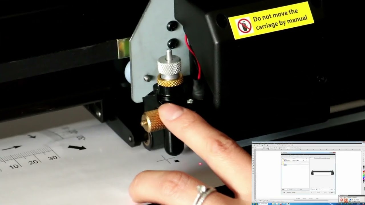 Jinka Cutting Plotter - 721XE working video