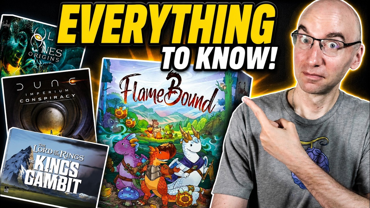 Важные новости настольных игр: Flamebound, Dune Uprising, LOTR, обновление от CMON и МНОГОЕ ДРУГОЕ!!