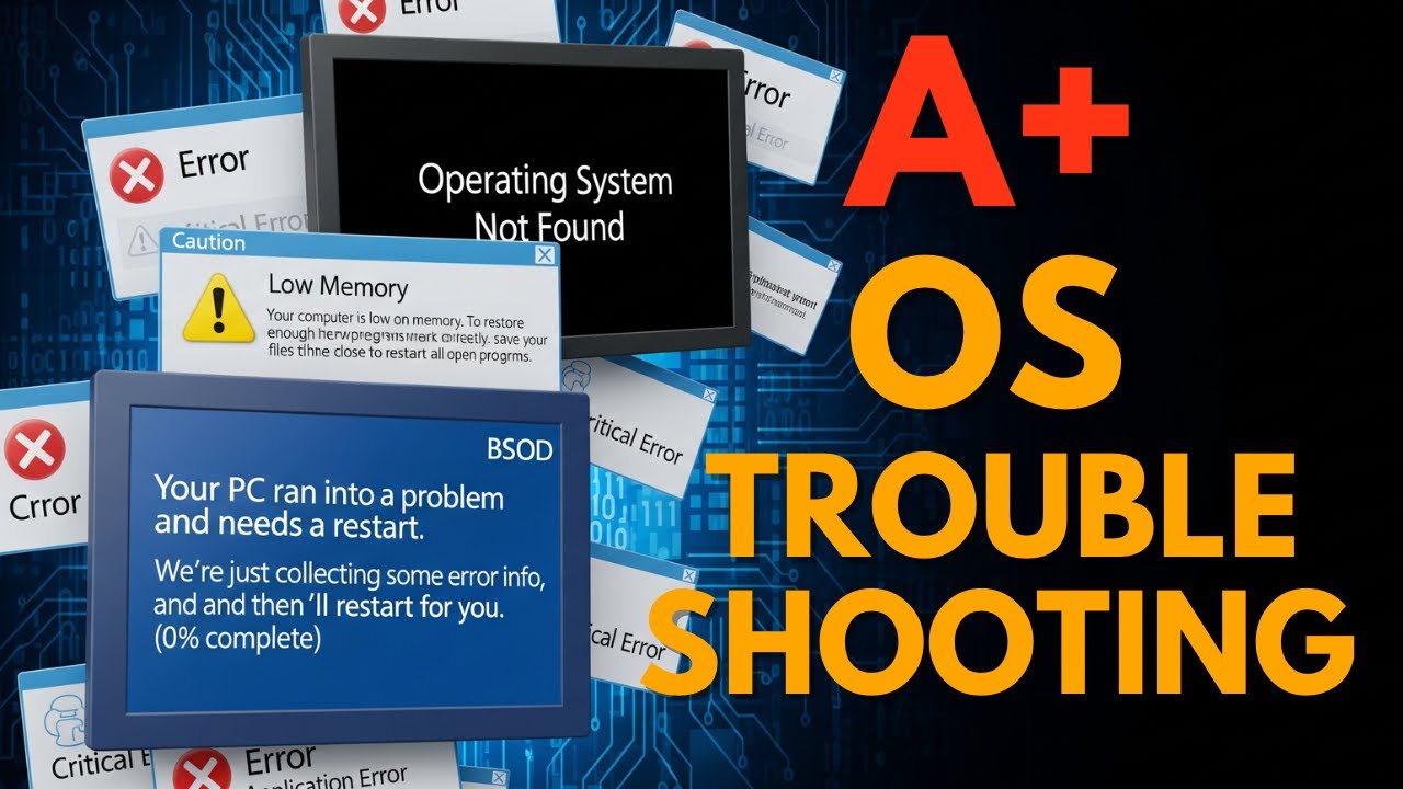 CompTIA A+ 1202 Быстрый обзор устранения неполадок ОС Windows (Объект 3.1)