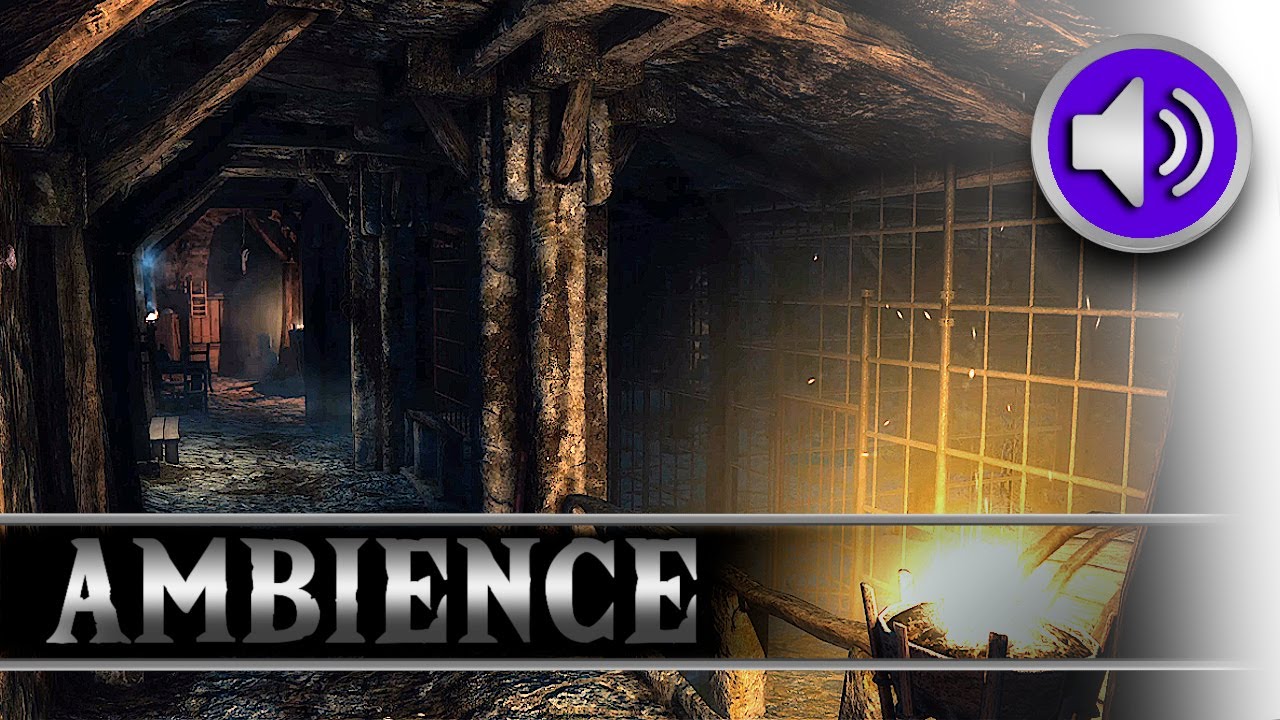 Medieval Dungeon - Castle Prison - Scary ASMR Ambience - 4k 3 Hours - Halloween Creepy Jail Sounds