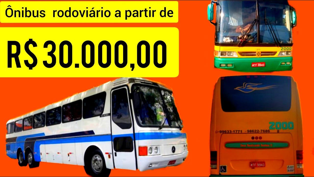 &Ocirc;NIBUS RODOVI&Aacute;RIA A PARTIR DE R$ 30.000,00