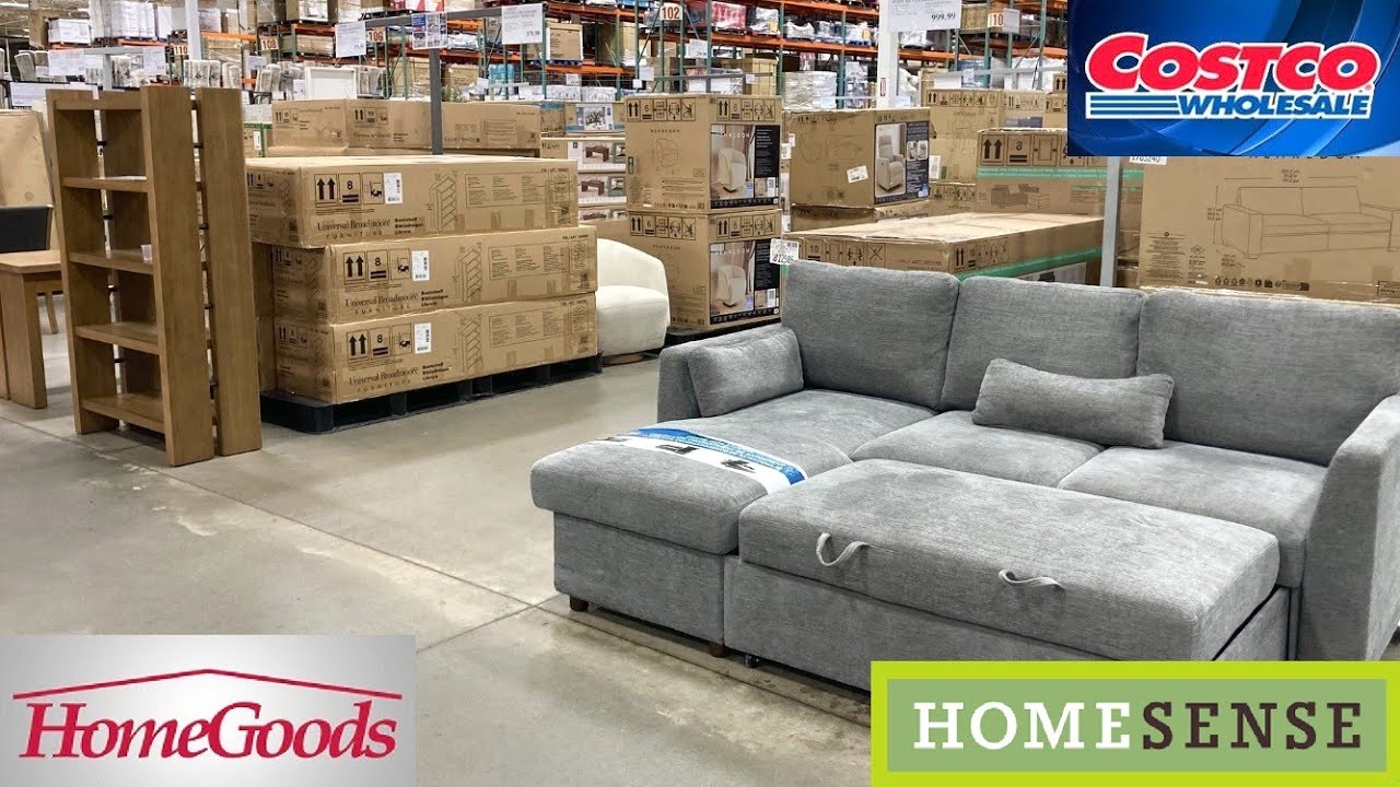 COSTCO HOME SENSE HOMEGOODS FURNITURE SOFAS ARMCHAIRS DECOR SHOP WITH ME SHOPPING STORE WALK THROUGH