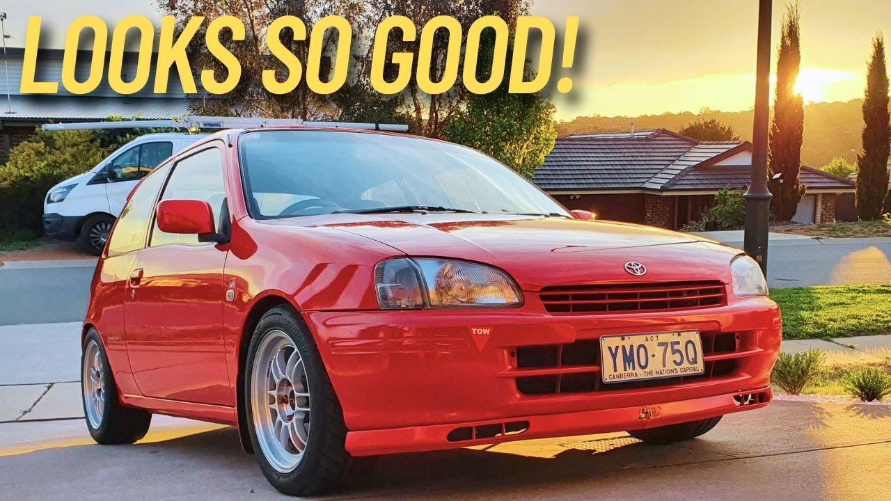 DIY Renault Splitter Install on Toyota Starlet