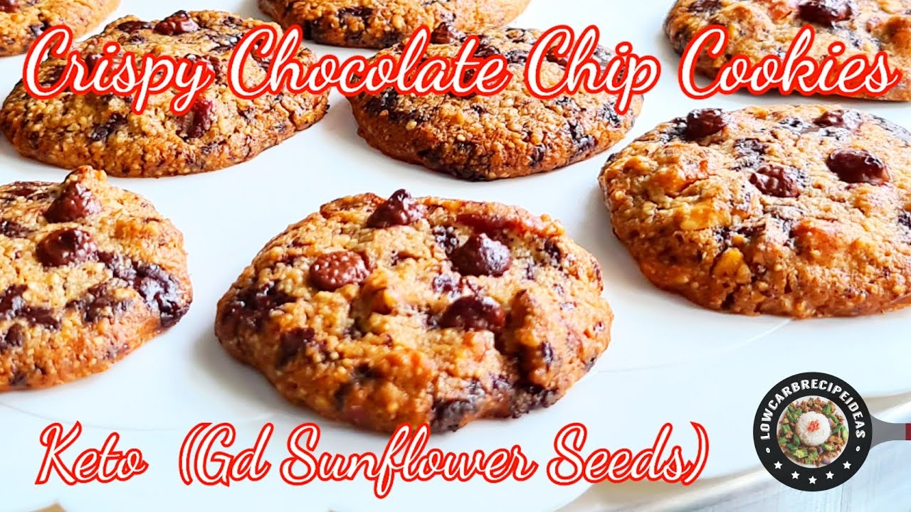 HOW TO MAKE CRISPY KETO CHOCOLATE CHIP COOKIES (GD SUNFLOWER SEEDS)