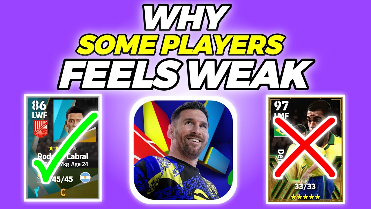 Why Some Players Feel WEAK Despite High Stats in eFootball 2025.