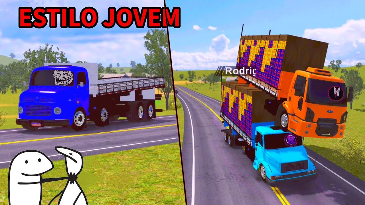 O dia que Chamei o Rodrigão pra jogar Driver Jobs Estilo Jovem KKKKKKKK