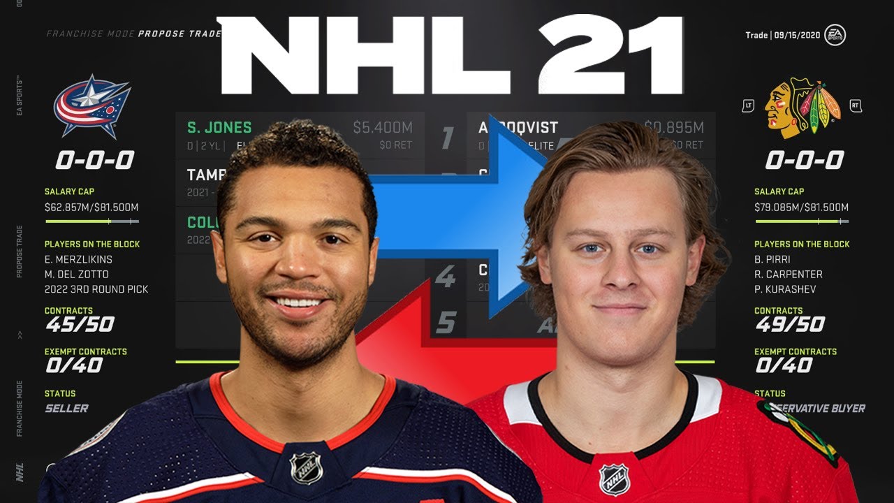 NHL 21 - SETH JONES TO CHICAGO TRADE SIMULATION