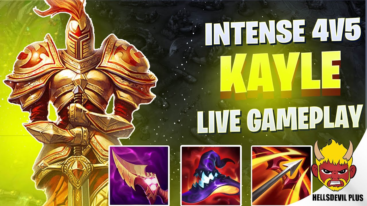 INTENSE 4V5 KAYLE GAME! - Wild Rift HellsDevil Plus Gameplay