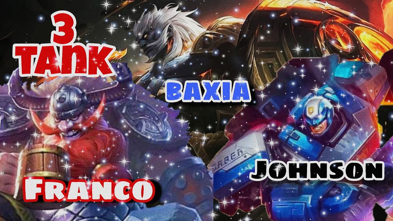 3 TANK TOP LANE, LİG KASMA TAKTİĞİ! | MOBİLE LEGENDS (Franco,Baxia, Johnson) /BEST Tactics