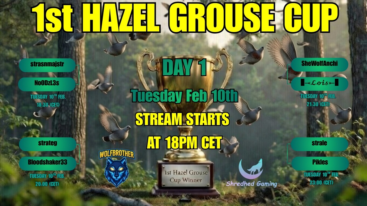 BULT Hazel Grouse Cup – Round 1 LIVE | 4 Matches 18:00 CET 🦆🏆