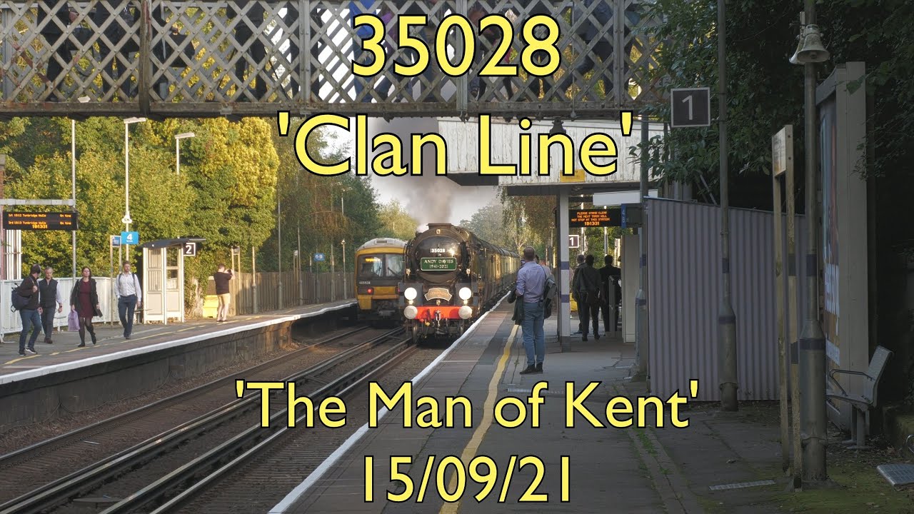 35028 'Clan Line' Digs In Over Martin Mill Bank - The Man of Kent - 15/9/21