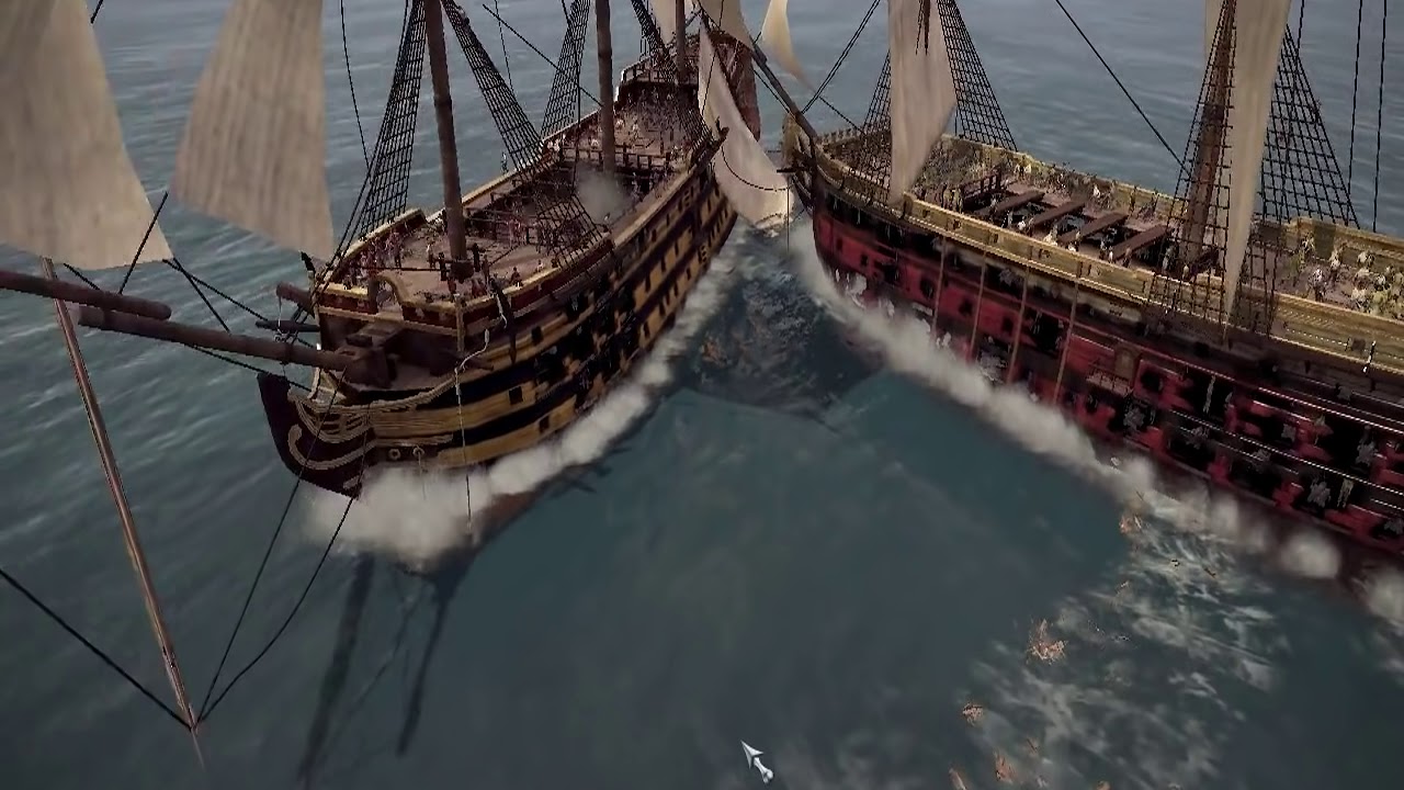 HMS Prince of Wells  and  heavy escort ship Orion VS Spanish ship Santísima Trinidad BATTLE