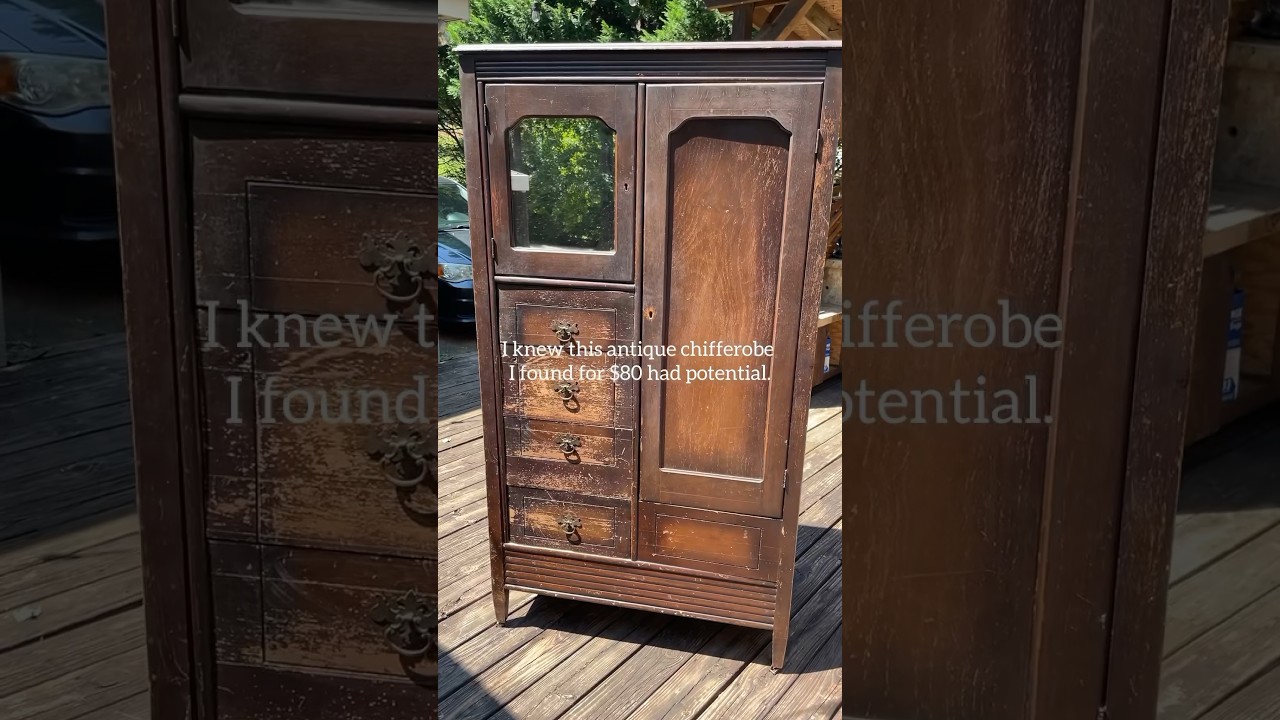 ANTIQUE WARDROBE TRANSFORMATION! ✨🥰🙌 
