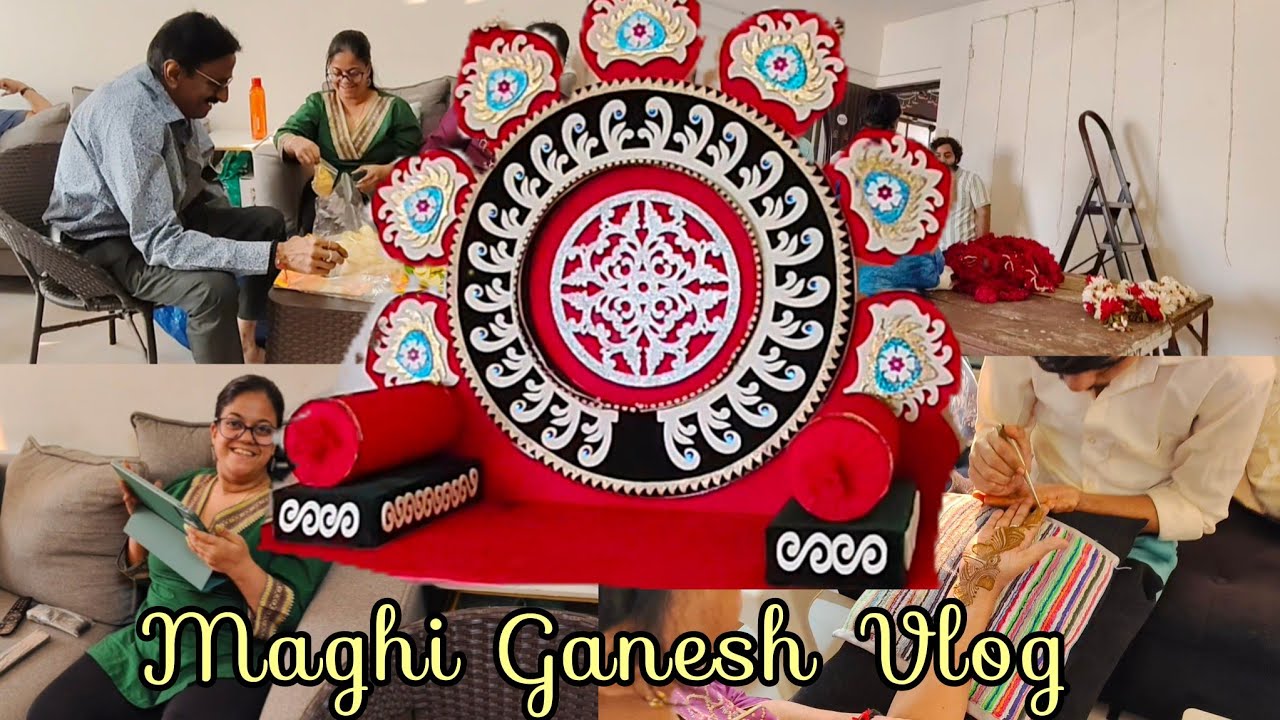 Ganpati Decoration | Maghi Ganesh | part-2 | #sanskrutibana 