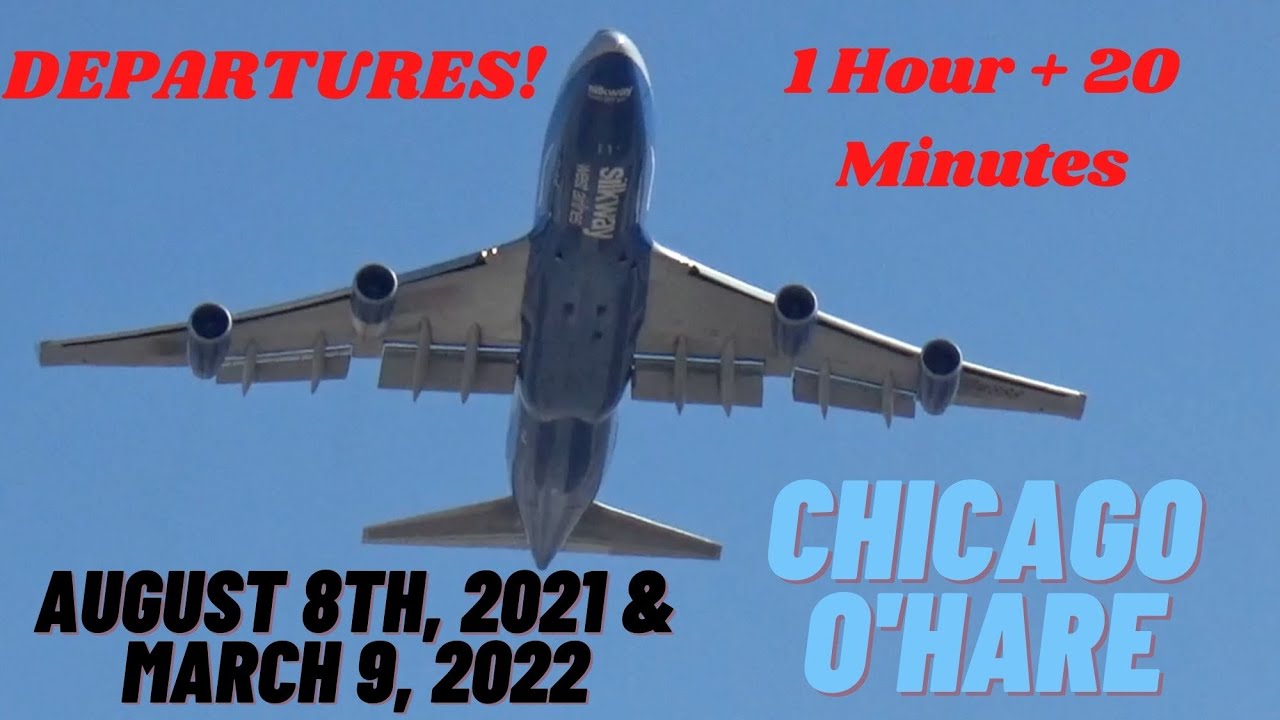 Endless Cycle of Overhead Departures!!! Chicago O'Hare Planespotting 8/8/2021, 3/9/2022