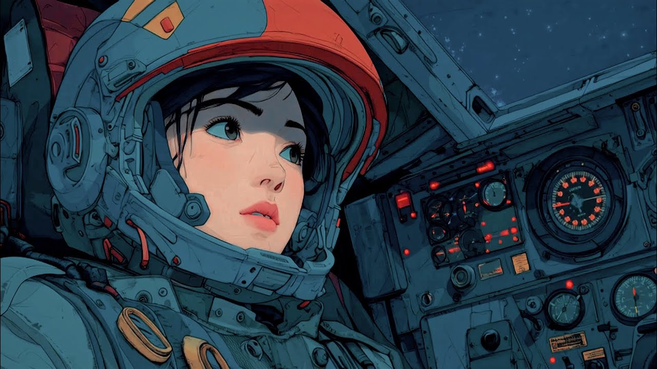 Stellar Solitude | Drifting Beyond Time — A Night Retro Futuristic Space Journey
