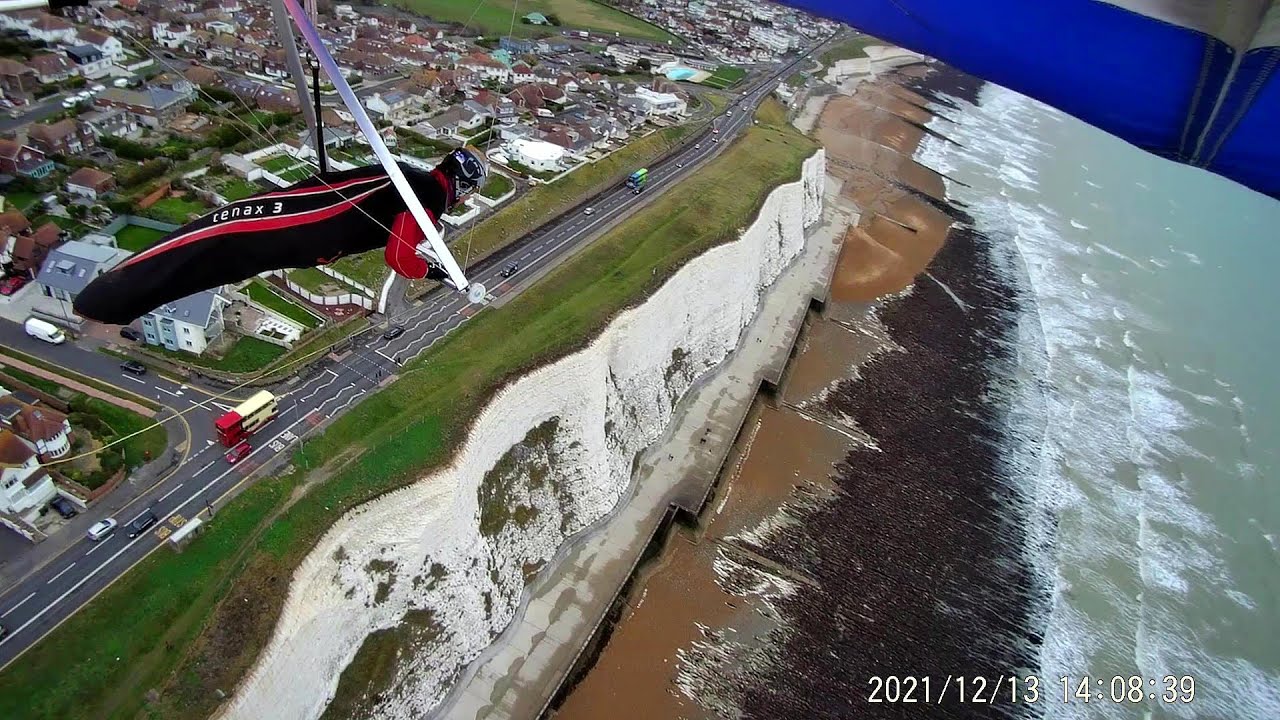 Hang Gliding Newhaven Cliffs, 13 Dec 2021