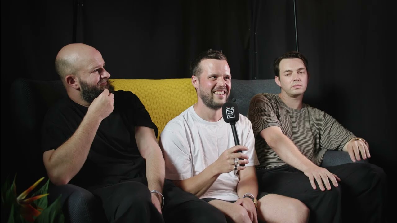 White Lies Interview with BBC Radio 6 Music's Chris Hawkins at The Piece Hall