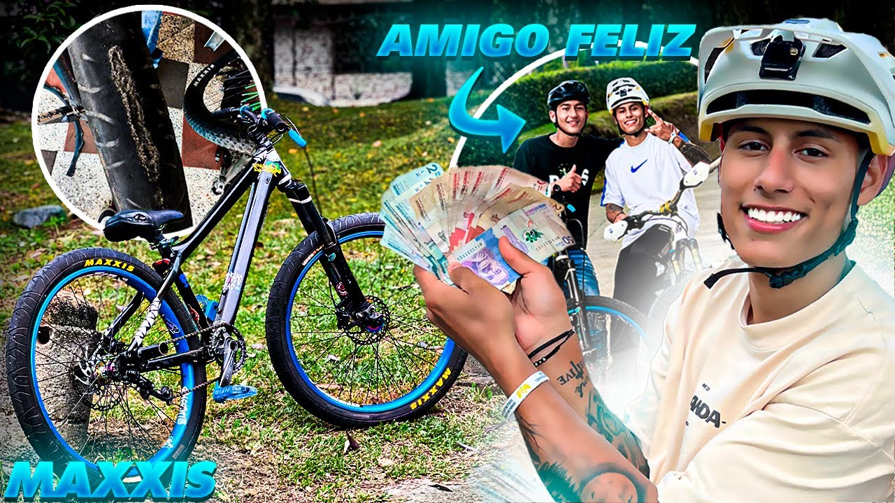Recogí de a un centavo para comprarle unas llantas nuevas a mi amigo❤️🎁| ANDRES WB