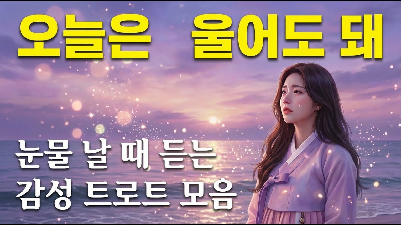 눈물 날 때 듣는 감성 트로트 모음｜조용히 혼자 울고 싶은 밤에