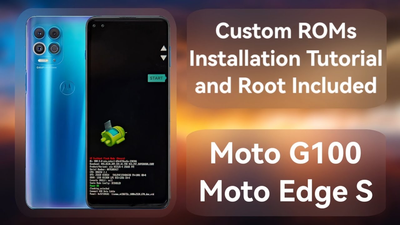 Tutorial Atualizado de Como Instalar Custom ROM e Root no Moto G100