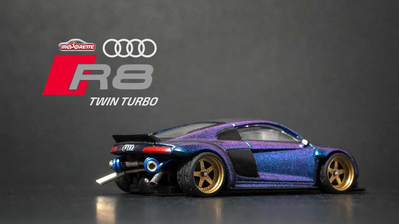AUDI R8 V10 TwinTurbo Chameleon Custom Diecast Majorette