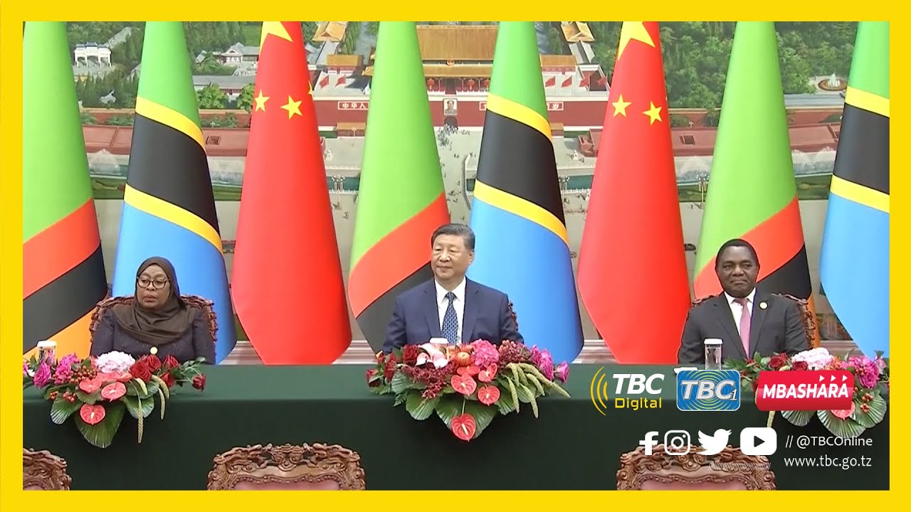 #TBC: MARAIS WA CHINA, TANZANIA NA ZAMBIA WASHUHUDIA UTIAJI SAINI MKATABA WA KUFUFUA RELI YA TAZARA