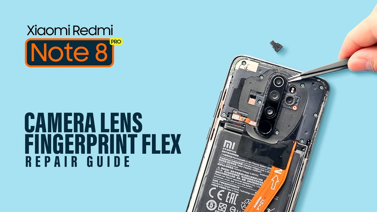 Замена стекла объектива камеры и сканера отпечатков пальцев на Redmi Note 8 Pro