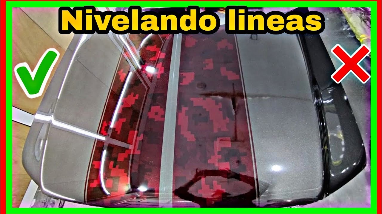 cómo nivelar líneas (franjas ) cómo pulir correctamente