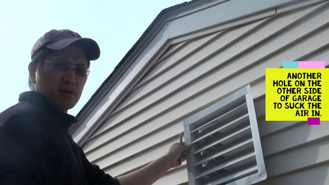 Exhaust Fan Installation: Wall Air Vent on Garage