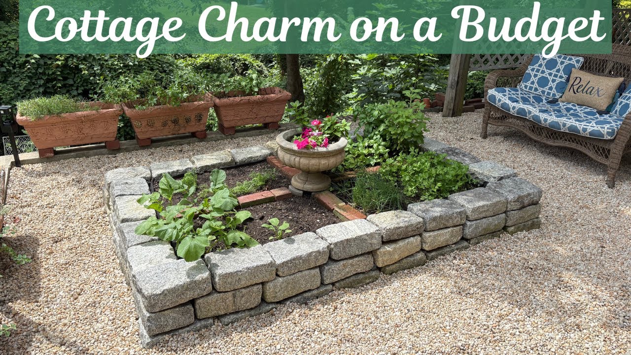 DIY COTTAGE Herb Garden Using  Salvaged Material