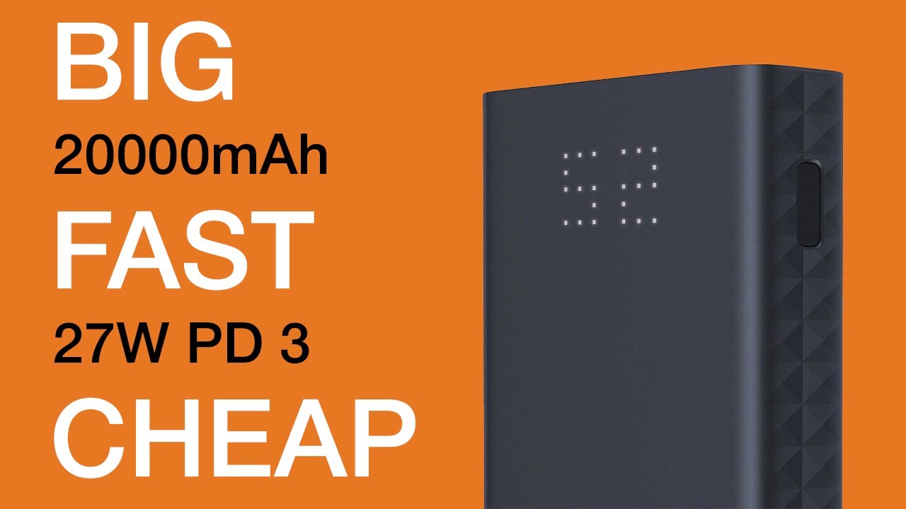 Affordable and powerful: ZMI PowerPack Aura 20K 20000 mAh USB-C PD Power Bank (27W) Review! QB822